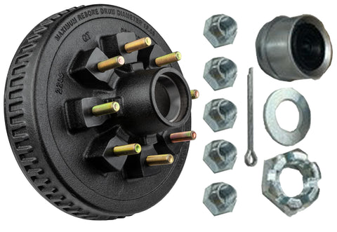 Ultra-Fab Hub/Drum Assembly - Loaded (7,000 lb. Capacity, 8" X 6.5", 9/16"-18, for 12" Brake) 48-979553 Products