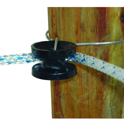 Field Guardian Wood Post High Strain Corner Insulator, Black