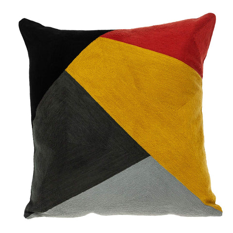 Parkland Collection Zefro Contemporary Multicolor Pillow Cover with Poly Insert