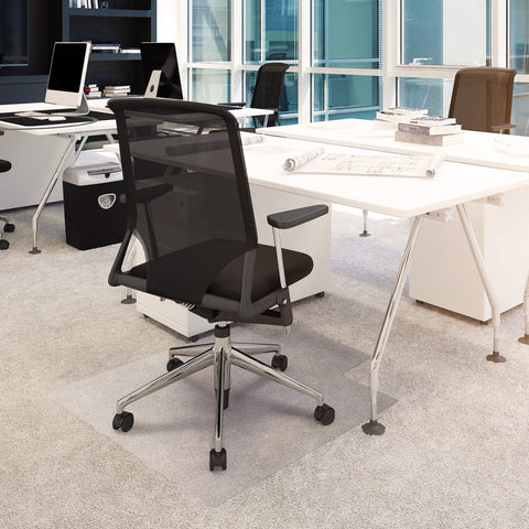 Advantagemat Vinyl Lipped Chair Mat for Carpets up to 1/4Inch - 45Inch x 53Inch