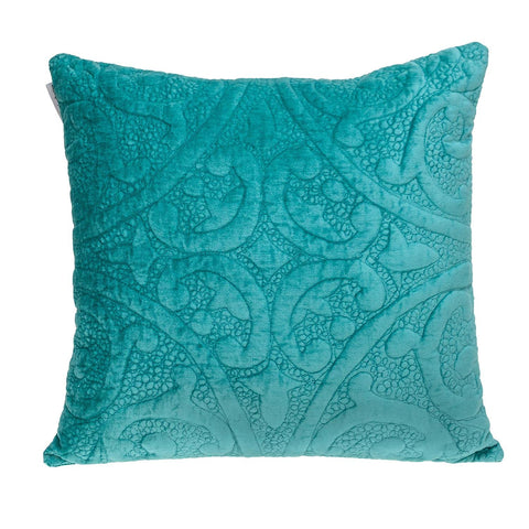 Parkland Collection Cristal Transitional Aqua Throw Pillow