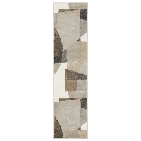 Oriental Weavers Cambria Area Rug - 084J2-1'10" x 7'6" - in Beige/Multi - Modern Style, Stain Resistant, Family and Pet Friendly, Entryway, Hallway Runner Rug