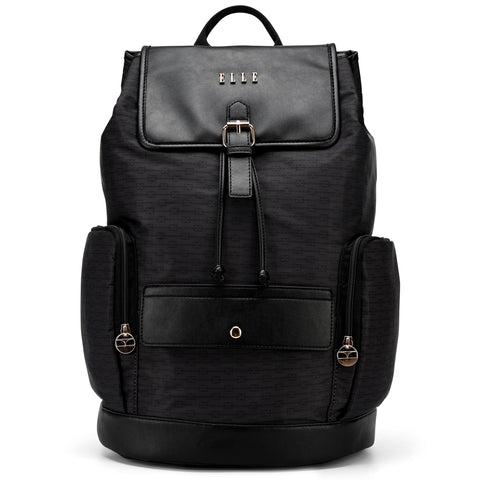 ELLE Eleganza 25L Monogram Backpack | Black