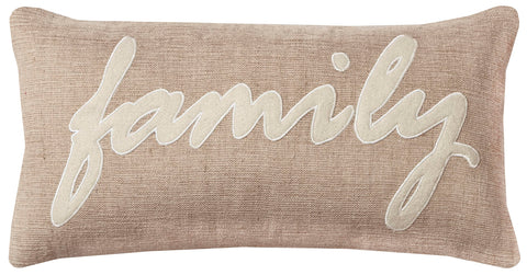 Rizzy Home | T09960 | Down Fill Decorative Pillow | 11"x21" Natural