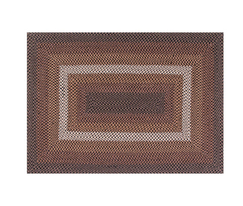 Better Trends Woodbridge Braid Collection is Durable, Reversible Indoor Area Utility Rug 100% Wool in Vibrant Colors, 40" x 60" Rectangle, Black