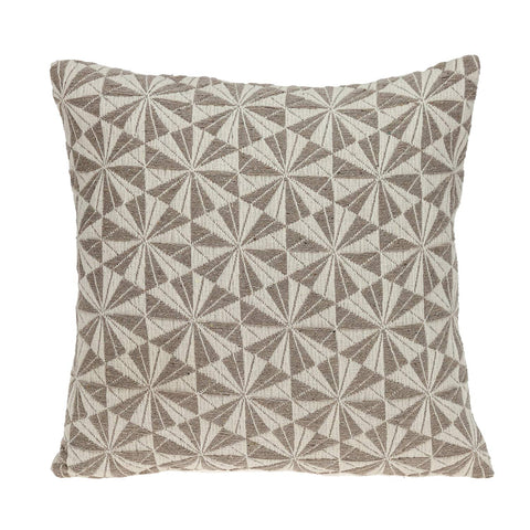Parkland Collection Dorri Transitional Beige 16" x 16" Throw Pillow