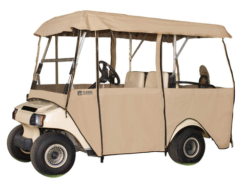 Classic Accessories Fairway 4-Person Deluxe 4-Sided Golf Cart Enclosure, 94 x 47 Inch