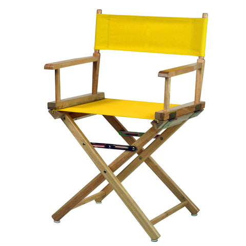 Casual Home 200-00/021-34 Director's Chair 18" - Classic Height Natural Frame/Gold Canvas