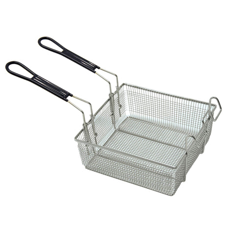 Bayou Classic 700-189 Double Fryer Basket Fits 4-gal & 9-gal Stainless Bayou Fryers Features Cool Touch Handle Wire Mesh Basket Perfect For Frying Fish Shrimp Chicken Onion Rings Hushpuppies and Fries