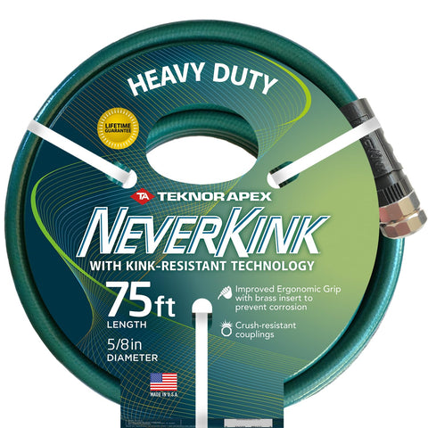 Teknor Apex Neverkink Heavy Duty 5/8 inch by 75 Foot Garden Hose