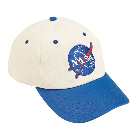 Aeromax Jr. NASA Astronaut Flight Suit Cap, Adjustable Youth Size, White/Blue