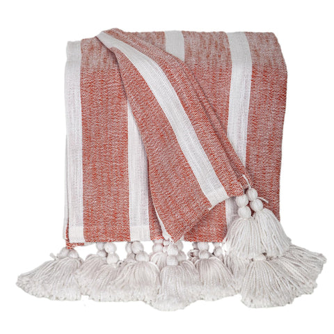 Parkland Collection Upgrade Your Home Grey Cotton Slub Throw (50” x 60”)