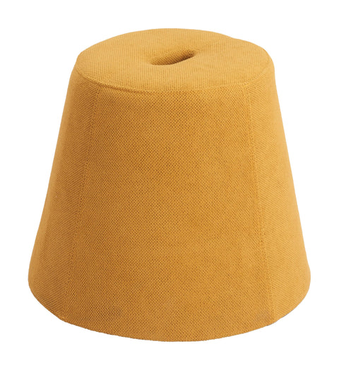 Zuo Upela Ottoman Yellow, Yellow Ottoman, Modern Style, Stackable for Space Saving Storage, Plywood, Indoor Living, 18.9" W x 18.9" D x 15.9" H, Stackable for Space Saving Storage