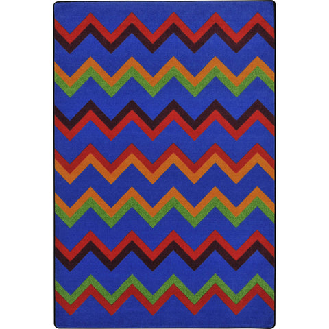 Joy Carpets Kid Essentials Sonic Teen Area Rugs, 5'4" x 7'8", Primary