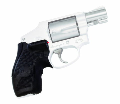 Crimson Trace LG-405 Lasergrips Laser Sight with Instinctive Activation for Smith & Wesson J-Frame Round Butt Revolvers, Black