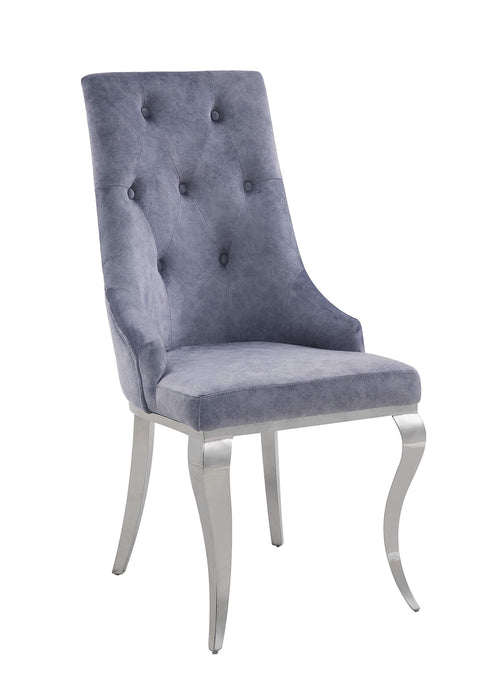 ACME Furniture Set of 2 Fabric Upholstered Side Chairs