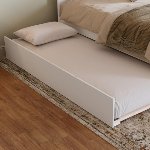AFI Urban Twin XL Size Trundle Bed in White
