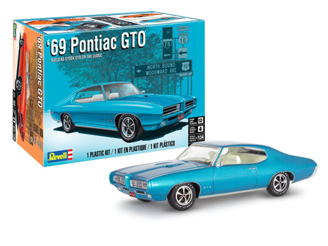 Revell 14530 1969 Pontiac GTO Judge 1:24 Scale 63-Piece Skill Level 4 Model Car Building Kit