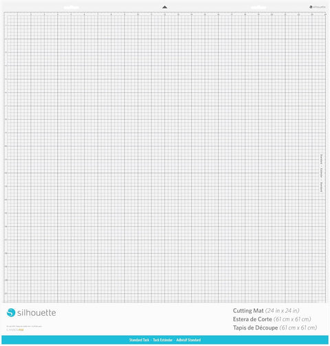 Silhouette Cutting Mat For Cameo Pro - Ideal for Cardstock, Chipboard, Craft Foam, and Speciality Materials - Standard Tack Adhesive Replacement Mat for Cameo Machine - 24x24 Inch