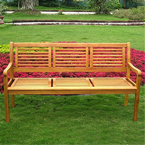 International Caravan Furniture Piece Royal Tahiti Bar Harbor Three Seat Bench