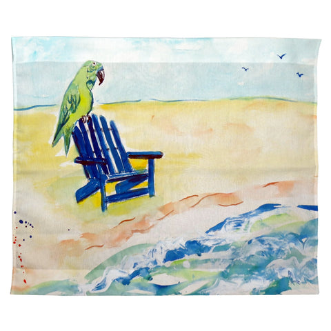 Betsy Drake TP398 Parrot & Chair Outdoor Wall Hanging, 24" x30"