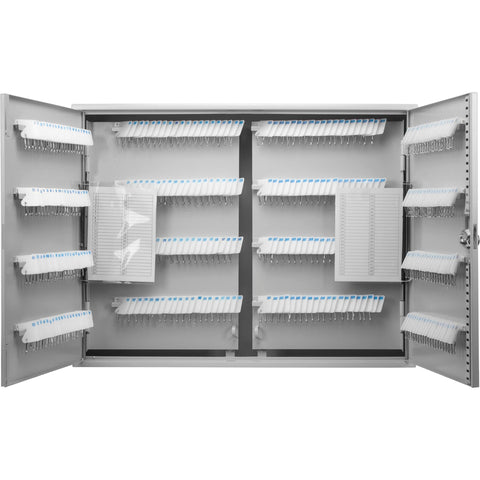 Barska 480 Position Key Cabinet with Numbered Hooks – Wall Mount Steel Key Organizer Safe with Index Log, White Key Tags & Lockable Door for Office or Business