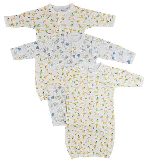 bambini Infant Gowns - 3 Pack - Newborn