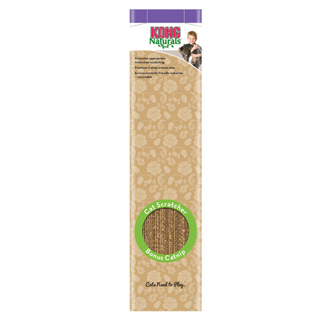 KONG - Naturals Cat Scratcher, Single - Reversible Echo Friendly Material, Premium North American Catnip