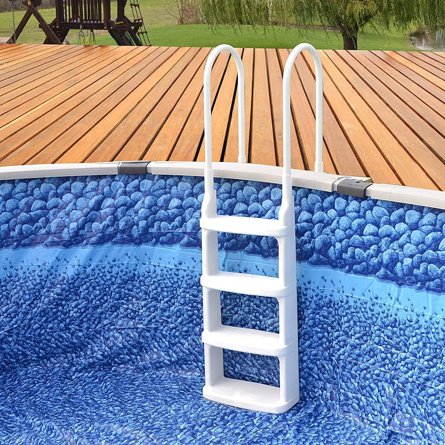 EASY INCLINE- White Deck Entry Ladder