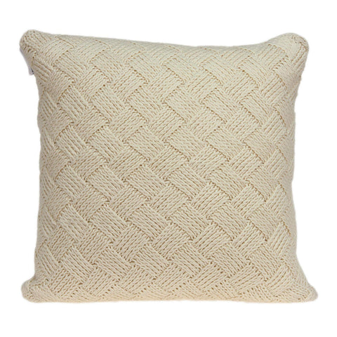 Parkland Collection Caden Beige 20" x 20" Throw Pillow