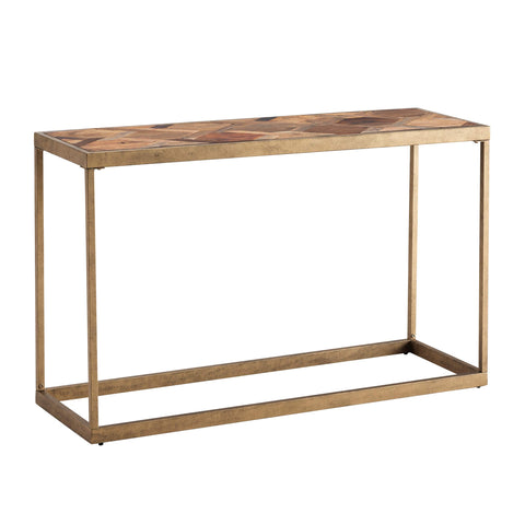 Dorville Reclaimed Wood Patchwork Console Table