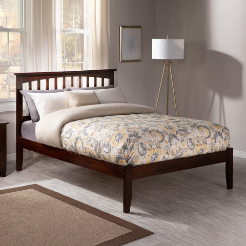AFI, Mission Full Platform Bed, Walnut