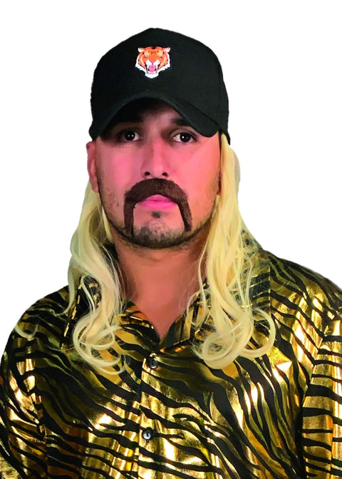 Seeing Red Exotic Tiger Trainer Hat with Mullet Black