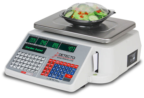 Deli Scale with Integral Printer, 60 lb x 0.02 lb