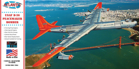 Plastic Model Kit with Swivel Stand - B-36 Peacemaker