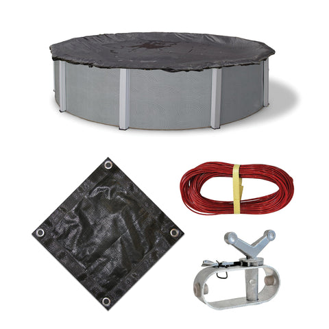 Arctic Armor Rugged Mesh Winter Cover for 30ft Round Above Ground Pools