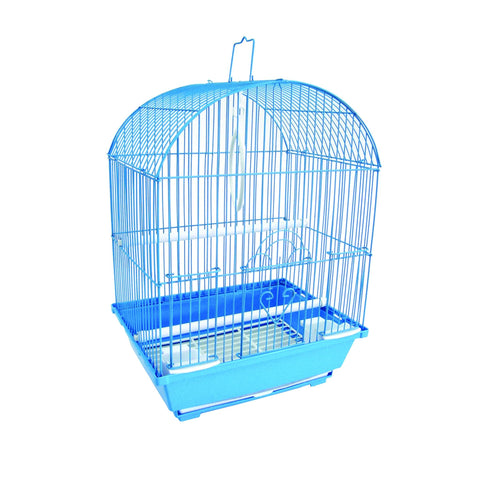 YML A1304BLU Round Top Style Small Parakeet Cage, 11 x 9 x 16