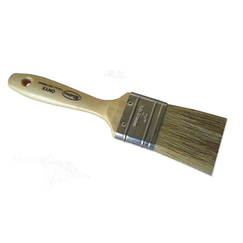 Redtree Industries 12053 Onyx Fine Finish Natural Bristle Paint Brush - 3"