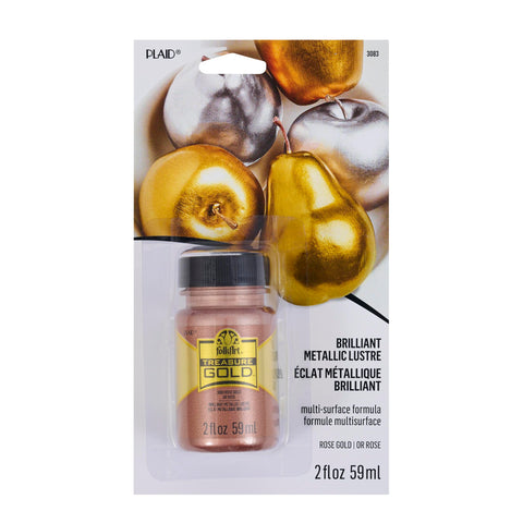 FolkArt Treasure Paint 2oz-Rose Gold, 2 Fl Oz