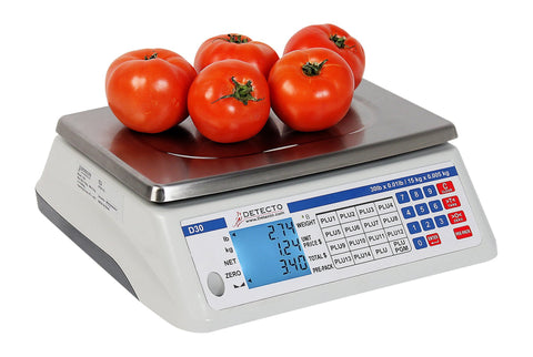 Detecto D60 Price Computing Scale, Electronic, 13.4" W x 13.4" D, 60 lb. Capacity
