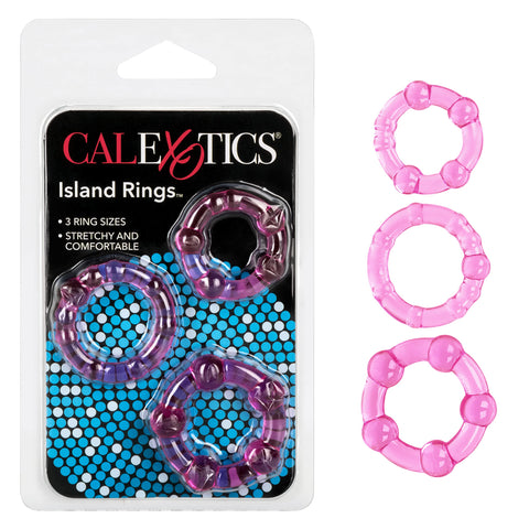 CalExotics Silicone Island Rings, Pink