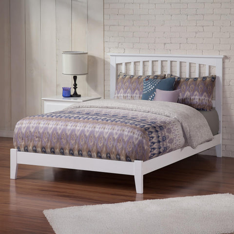 AFI, Mission Full Foundation Bed, White