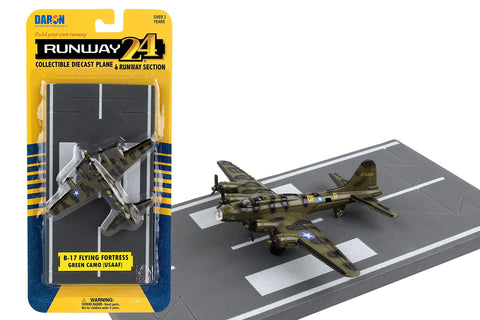 Daron Worldwide Trading Runway24 B-17 Vehicle, Olive