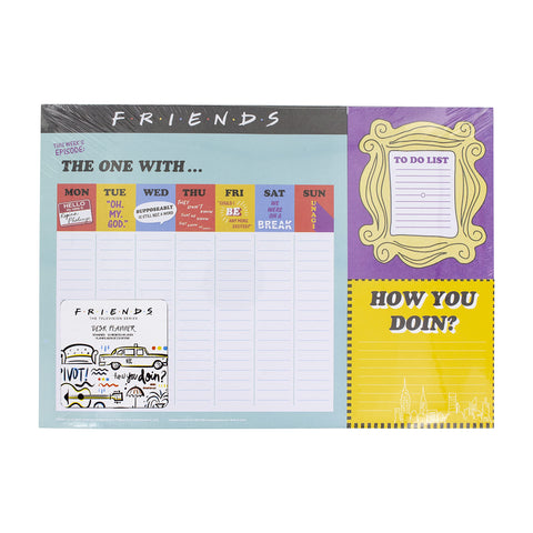 Friends TV Sitcom Themed 2021 Desk Planner Weekly Calendar 52 Pages - Includes A Handy To Do List