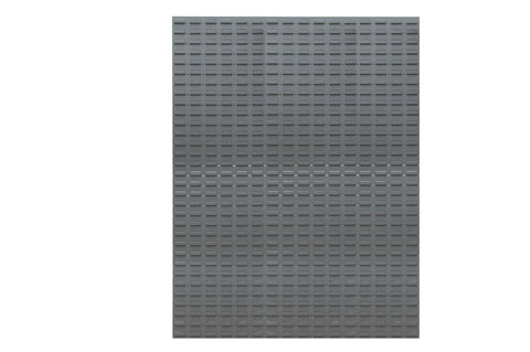 Wall Mountable 16 Gauge Louvered Panel Rack 46 X 64 Gray