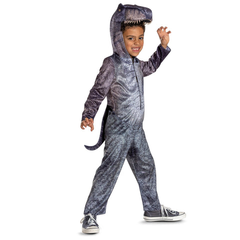Disguise Jurassic Era T Rex Costume for Kids, Official Rebirth Dinosaur Movie Costume, Child Size (4-6)