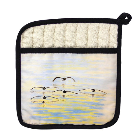 Cruising Pelicans Pot Holder - 9x9