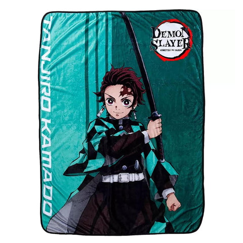 Surreal Entertainment Demon Slayer Tanjiro 45 x 60 Inch Fleece Throw Blanket