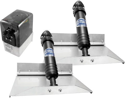 Bennett Marine 3004.0288 129 Hydraulic Trim Tab Set without Controls - 12" x 9"