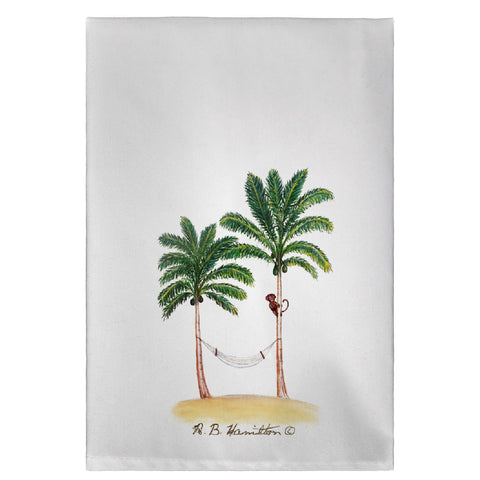 Betsy Drake GT085 Monkey & Palm Guest Towel